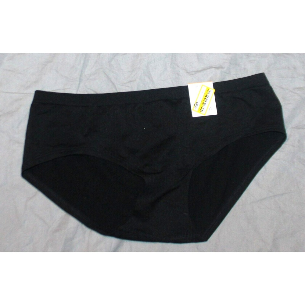 NEW Auden Women's Size M 8-10 Hipster Underwear Black Seamless